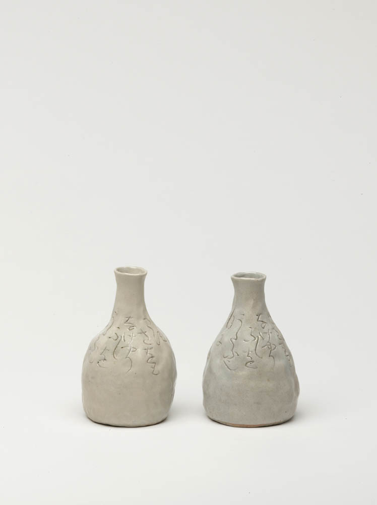 Sake Flasks (Tokkuri) by Otagaki Rengetsu (1791-1875)
