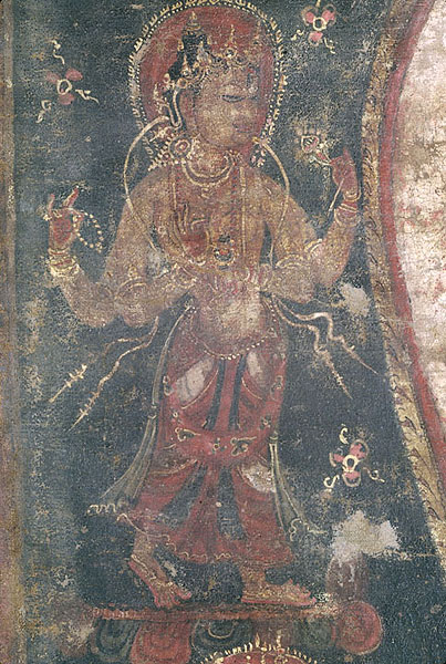Amoghapasa painting, detail
