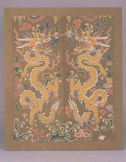 Wanli double dragon panel