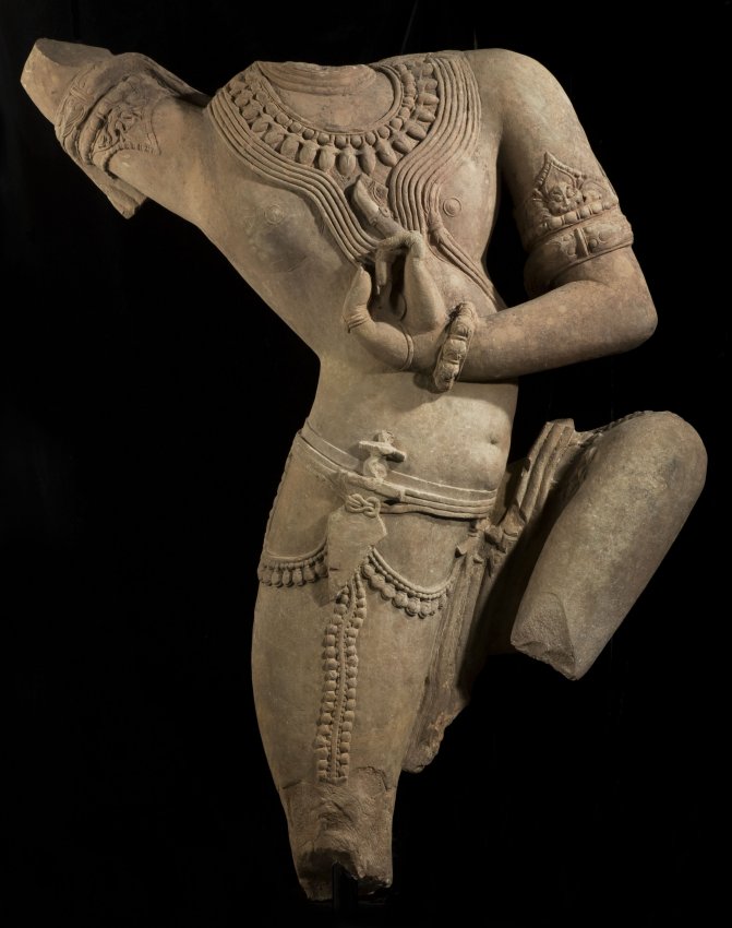 SANDSTONE HANUMAN TORSO