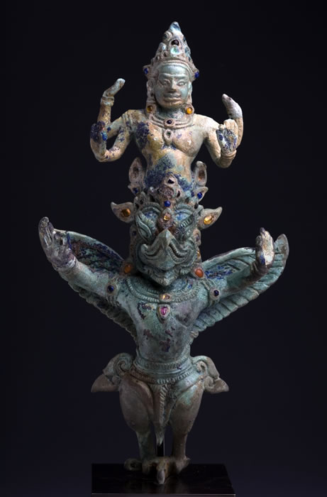 Vishnu upon Garuda