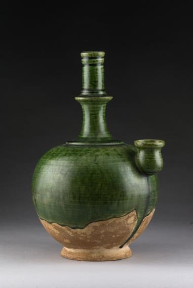 Green glazed KUNDIKA ablution bottle
