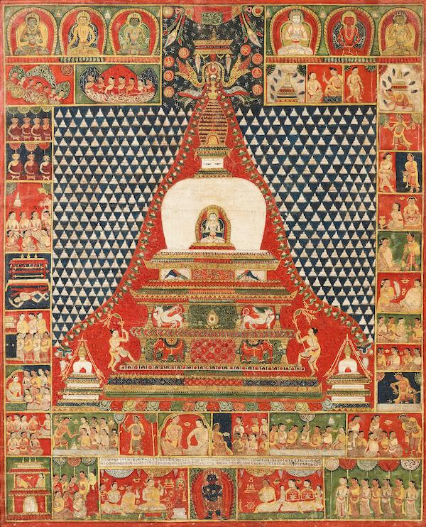 A PAUBHA OF THE LAKSHACHAITYA WITH VAIROCANA BUDDHA