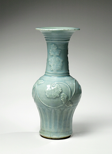 A Longquan Celadon Baluster Vase