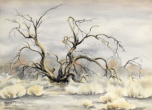 Kakunen Tsuruoka (1892-1977). Untitled (mesquite tree)