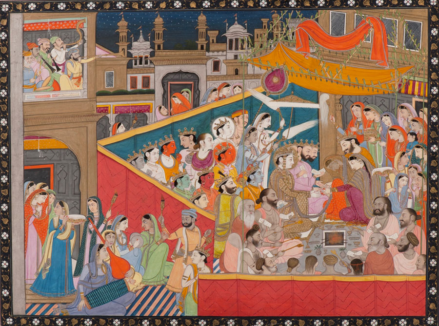 An Illustration to a Shiva Purana Series