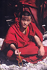 Lama with pray beads