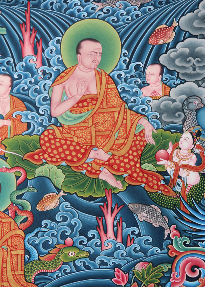 Sakyamuni and the sixteen Arhats