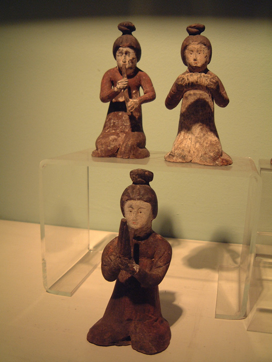 Set of seven Chinese Tang dynasty musicians
