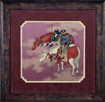 Fingerwoven Silk<br>Caparisoned Horses