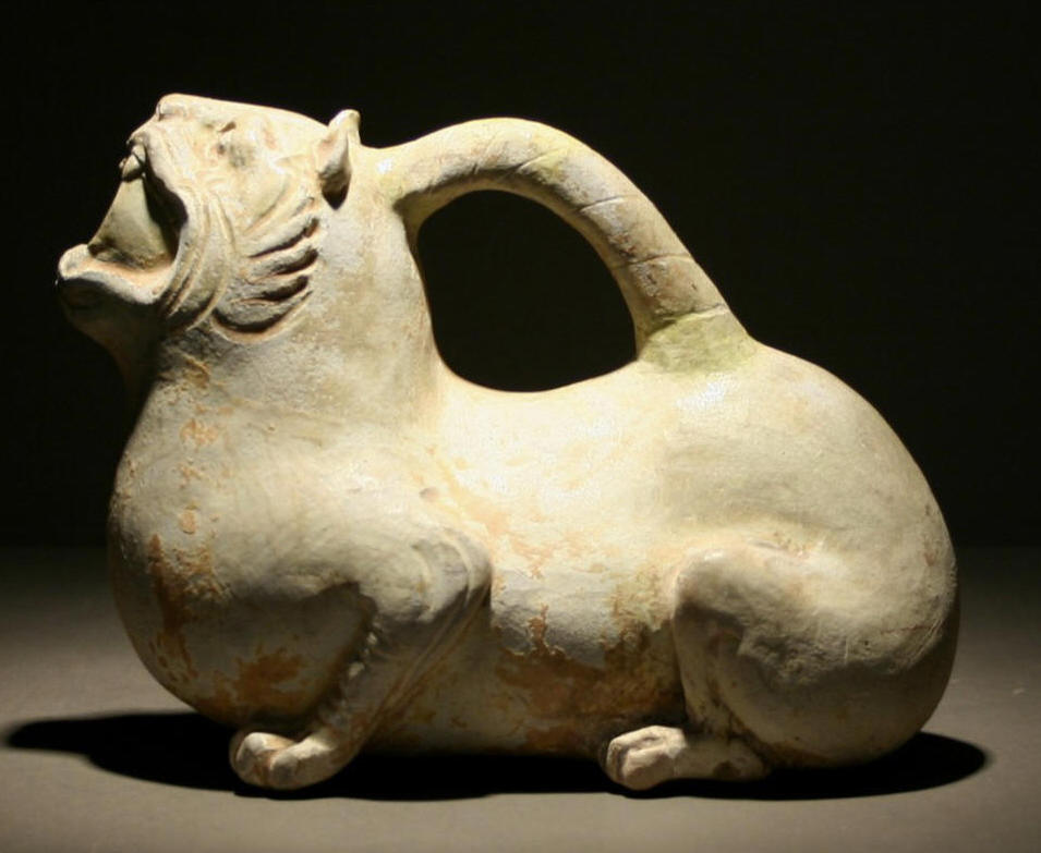 A small zoomorphic ewer