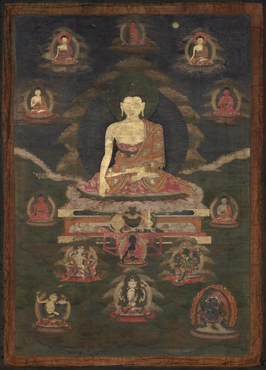 Buddha Śākyamuni and the medicine Buddha