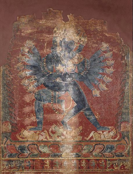 Hevajra painting after 1980s restoration, as it appears today