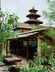 temple in garden
