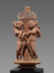 Two Apsaras penning a love letter