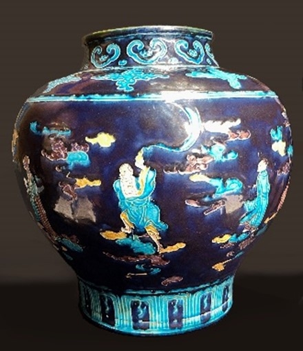 Fahua Eight Immortals Porcelain Jar