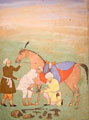 A Scene of Men Shoeing a Horse