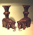 bronze zun modelled as elephants