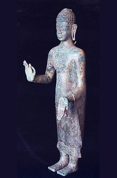 Bronze standing Buddha