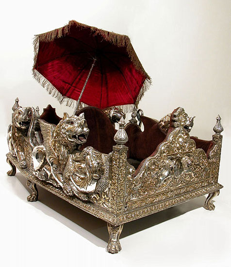 The Silver State Howdah of the Maharajah of Ambikaipur