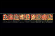 Set of nine Kagyu paintings