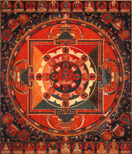 Early Tibetan page Mandalas 8 