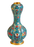 Chinese cloisonne gourd vase, Qianlong