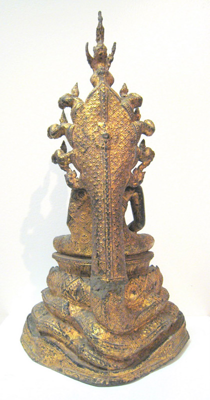 Thai bronze Muchalinda Buddha