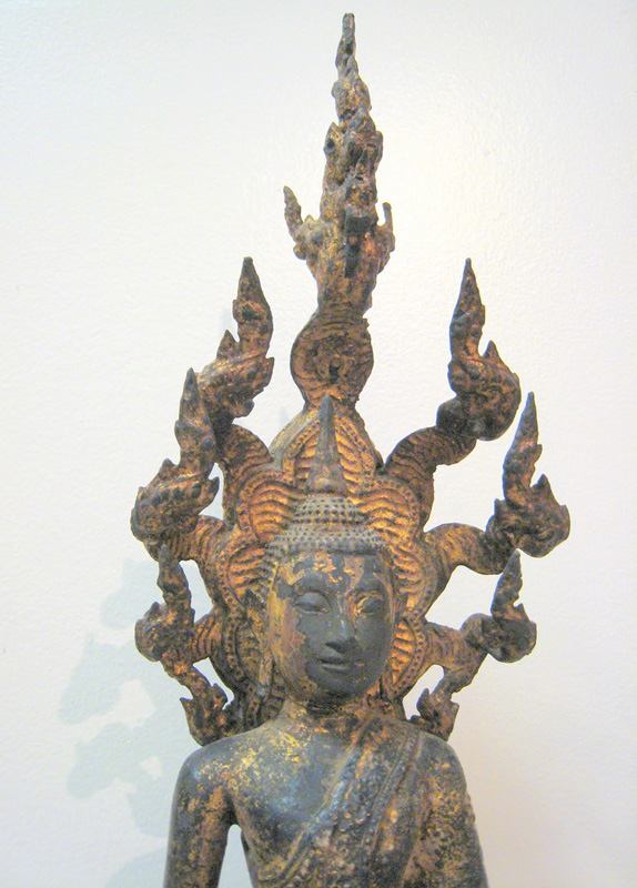 Thai bronze Muchalinda Buddha